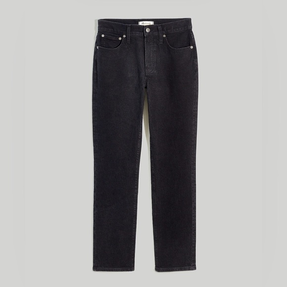 MADEWELL THE MID RISE PERFECT VINTAGE JEANS IN CLEAN BLACK WASH 32 - Picture 1 of 12